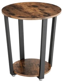 Éjjeliszekrény / oldalsó asztal - Vasagle Loft - Ø50 cm