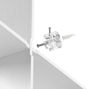 Fehér többszintes kaucsukfa fali polc 62 cm Montage – Umbra