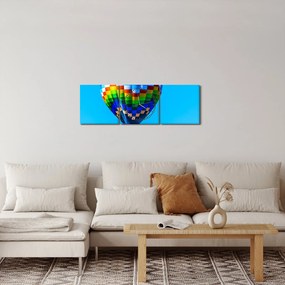 Kép - Hőlégballon (órával) (90x30 cm)