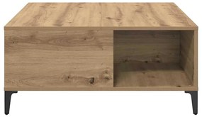 vidaXL Dohányzóasztal Artisan tölgy 80 x 80 x 36,5 cm Faanyag