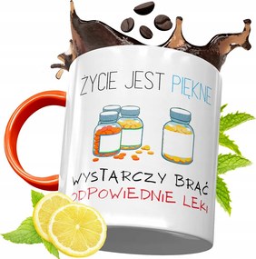 Narancssárga Bögre Ápolónőnek Ajándékba, fényképes nyomattal