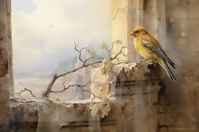 Poszter 45x30cm Kanári a szélen