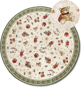 Kerek szőnyeg 200cm karácsonyfa alá , csúszásgátló lapos szövésű