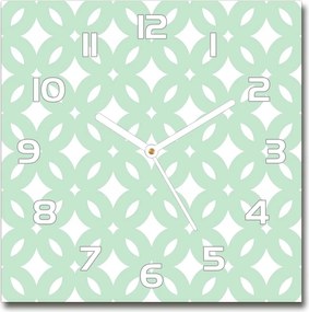 Üveg falióra Geometrikus háttér 30x30 cm