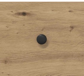 vidaXL Konzolasztal fiókkal Artisan tölgy 75 x 34,5 x 75 cm Faanyag