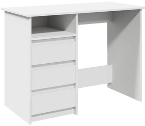 vidaXL fehér szerelt fa íróasztal 102 x 50 x 75 cm