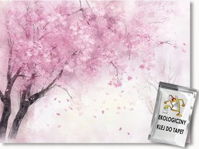 Fotótapéta Flizelina Tavasz Fák Park Kert Cseresznye Virágok 416x290 ragasztó