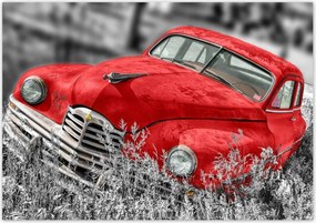 Poszterek 100x70 Piros régi autó