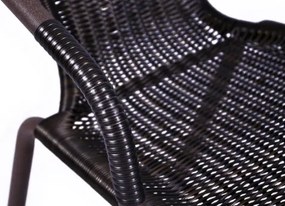 GARTHEN Kerti rattan szék 73x53x60 cm sötétbarna