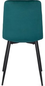 Szék türkiz színben, bársony kárpittal. PERU