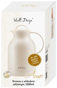Bézs termosz, 1 l - Vialli Design