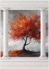 Poszterek 50x70 Tűzszínben pompázó fa