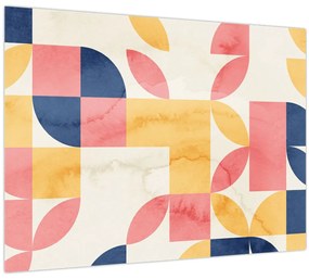 Kép - Absztrakció retro mintákkal (70x50 cm)