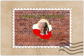 Poszterek 90x60 Fal a pápa mögött