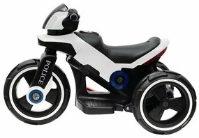 Baby Mix Gyermek elektromos motorkerékpár Polcfekete-fehér, 100 x 50 x 61 cm, 100 x 50 x 61 cm