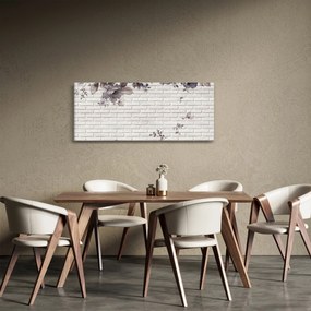 A fal egy képe és a csokor (120x50 cm)