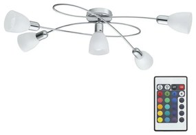 Eglo Eglo 75356 - LED RGB Dimmelhető spotlámpa DAKAR-C 5xE14/4W + távirányító EG75356