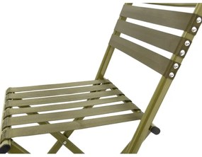 Összecsukható kempingszék háttámlával zöld