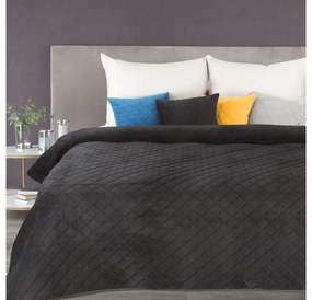 Milo bársony ágytakaró Fekete 220x240 cm