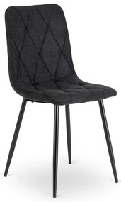 Fekete Szövet Étkezőszék ROBIN 2