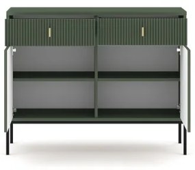 Komód SUE zöld/fekete