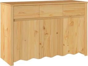 vidaXL Széf Drammen Tölgy színű 114 x 43 x 75,5 cm Tömör fenyőfa
