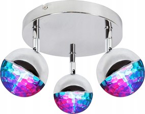 Kerek plafon Candellux 32 x 32 cm ezüst