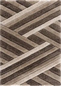 California Shaggy P302E bézs-barna szőnyeg 120x170 cm