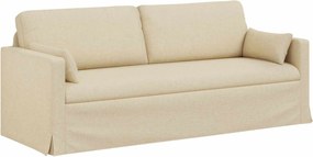 vidaXL Kanapé Krém 198 x 78 x 80 cm szövet