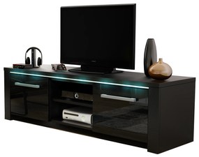 Zondo TV asztal/szekrény Marilee (matt fekete + fényes fekete). 1000623