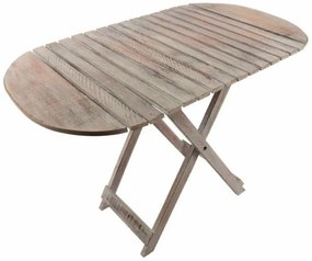 DIVERO Összecsukható asztal vintage 85 cm