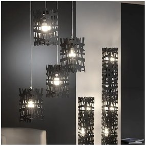 ONLI - Csillár zsinóron FORESTA 1xE27/15W/230V fekete