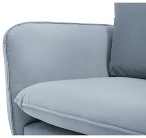 Világoskék bársony kanapé 200 cm Vienna – Cosmopolitan Design