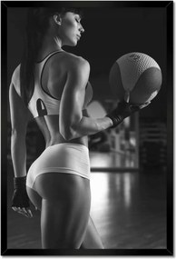 Poszterek keretben 40x60 Kosárlabda labda akcióban