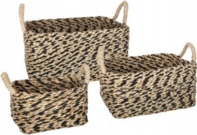 Tengeri Fű Kosarak Fogantyúkkal Boho Stílus x3db