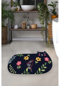 Fekete fürdőszobai kilépő 80x140 cm Cattest – Foutastic