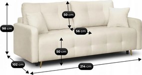 SEUL kanapé bézs bouclé