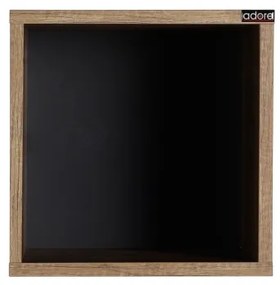 Fali polc 33x33 cm barna