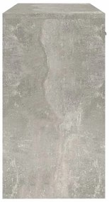 betonszürke faanyag fiókos/rekeszes íróasztal 100x40x73 cm