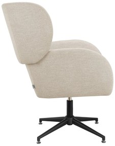 Fehér bársony füles fotel Vanessa – Støraa