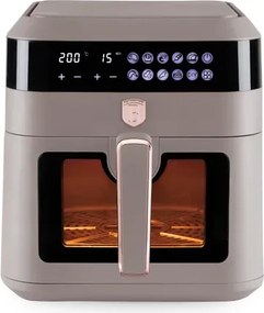 BerlingerHaus AirFryer átlátszó ablakkal (6,3 L) Taupe Collection BH/9547
