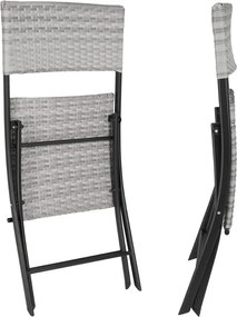 Avenberg BOLOGNA Összecsukható rattan szett - Antracit