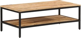 vidaXL tömör nyers mangófa dohányzóasztal 100 x 50 x 35 cm