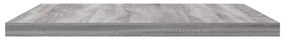 4 db szürke sonoma színű szerelt fa fali polc 40 x 30 x 1,5 cm