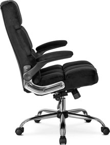 LONDON forgószék fekete bársony