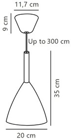 DFTP by Nordlux - Csillár zsinóron PURE 1xE27/40W/230V