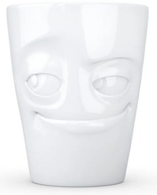 Fehér 'mosolygós' porcelánbögre - 58products