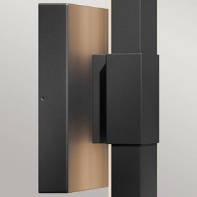 Kichler modern kültéri fali lámpa nocar fekete elskl-nocar-l-bk IP44