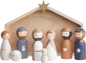 X-MAS betlehemi figurák, 9 darabos készlet