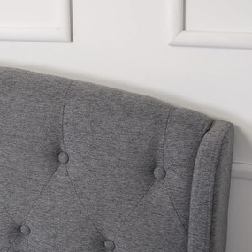 Szürke Kárpitozott Ágykeret 140x200 ANGELO